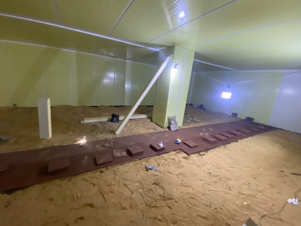 اعمالنا انشاء مخزن تجميد شركة سموزى براديس